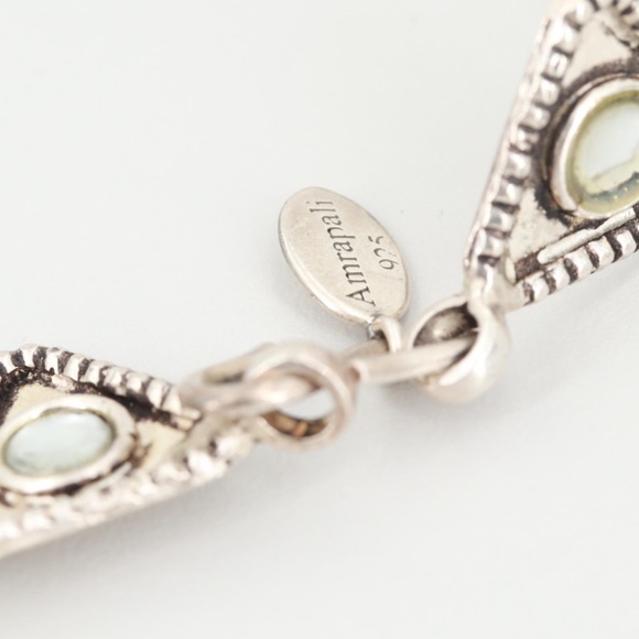 Amrapali Sterling Silver Glass Necklace - Picture 6 of 6